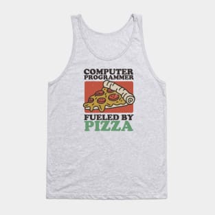 Computer Programmer Fueled By Pizza Tank Top